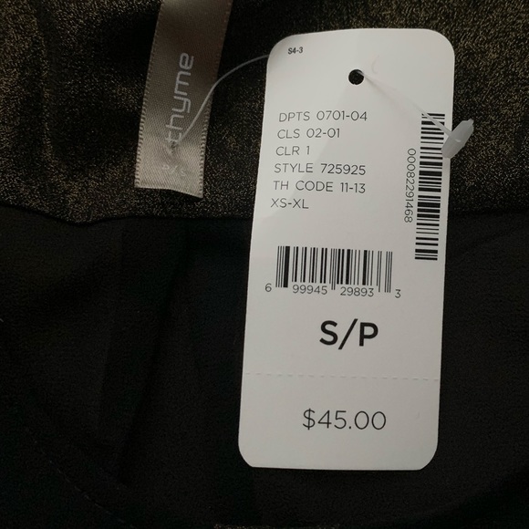 NWT Gold and black sleeveless maternity top - Picture 6 of 6